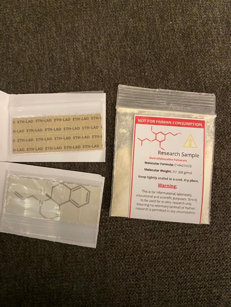 Buy ETH-LAD, ETHLAD 6-ethyl-6-nor-LSD 100 μg Blotter